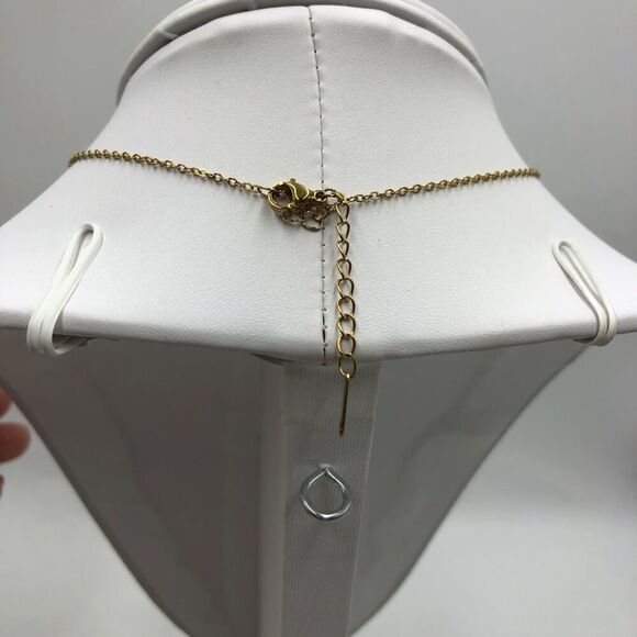 18K Gold Plated Women's Heart Shape Necklace Cubic Zirconia Romantic Love Gift - Picture 7 of 11